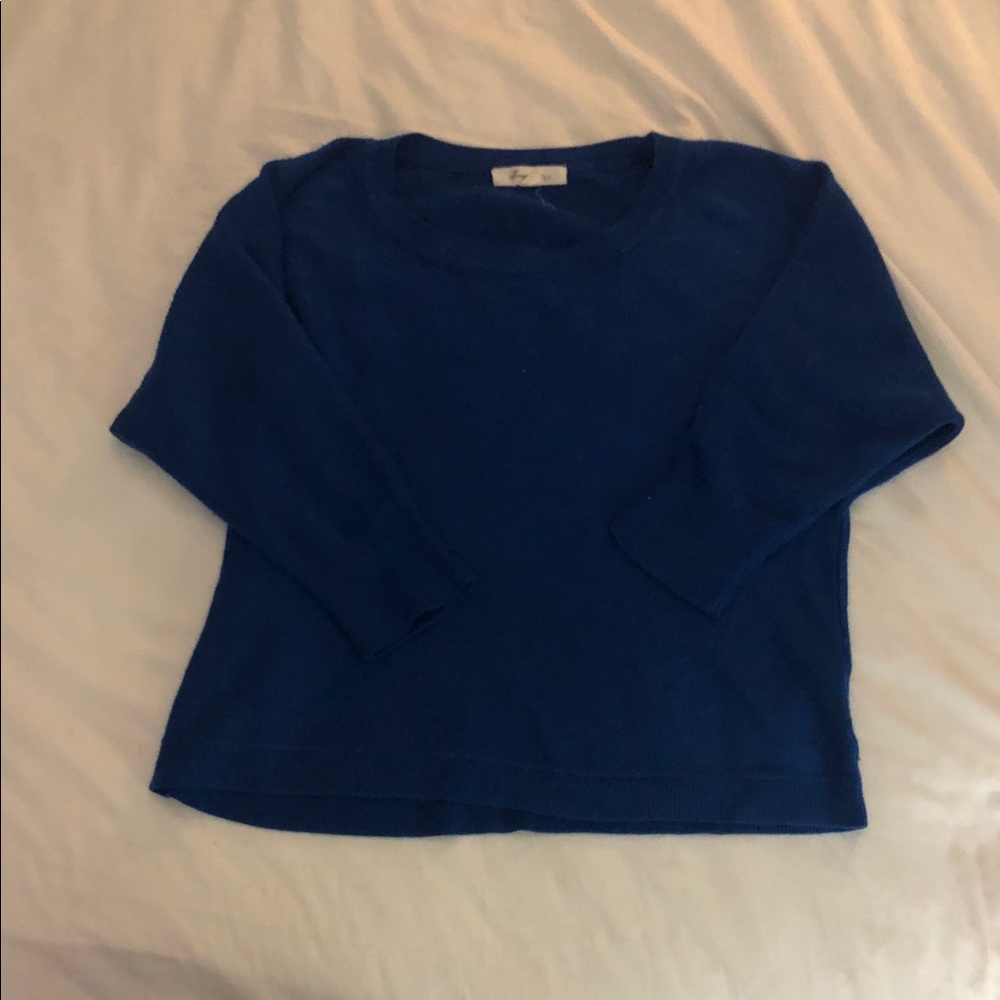 3/4 sleeved crop sweater
